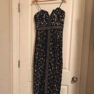 Elegant Neiman Marcus strapless cocktail dress